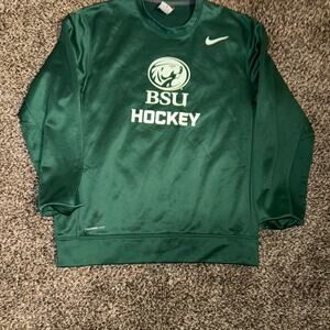 Nike Green Crewneck Sweater with Team Branding